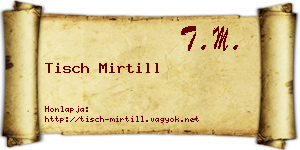 Tisch Mirtill névjegykártya